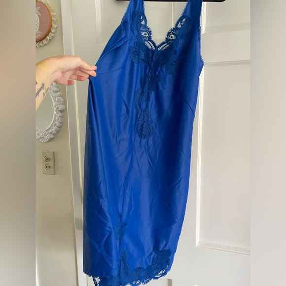 Vintage Blue Slip Dress - Picture 4 of 7